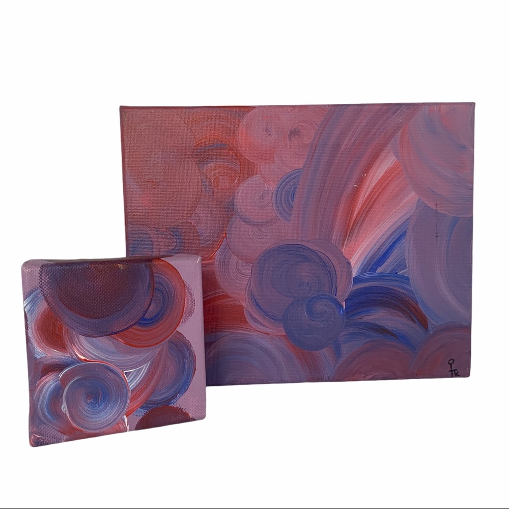 Abstract Swirl Art (2 pieces)